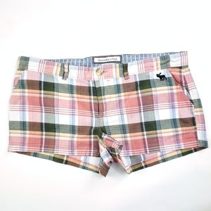 Abercrombie & Fitch Plaid Stretch Shorts S…